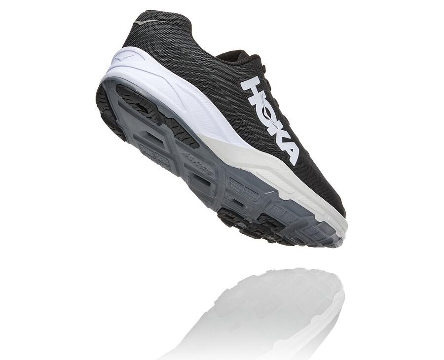 Hoka One One Evo Carbon Rocket Löparskor Herr - Svarta/Vita - EMGSU-9830